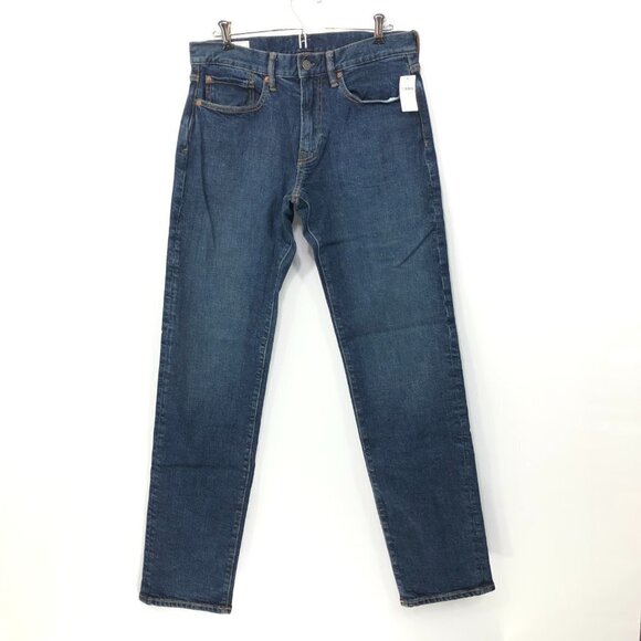 NEW Gap Men's 31x 32 Straight Fit Denim Jeans Medium Wash NWT - Picture 1 of 7